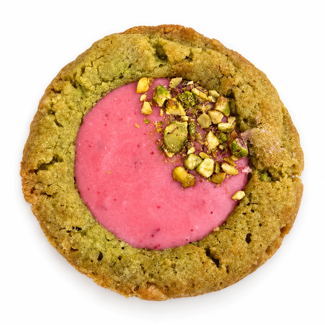 Cookie Pistacho y frambuesa