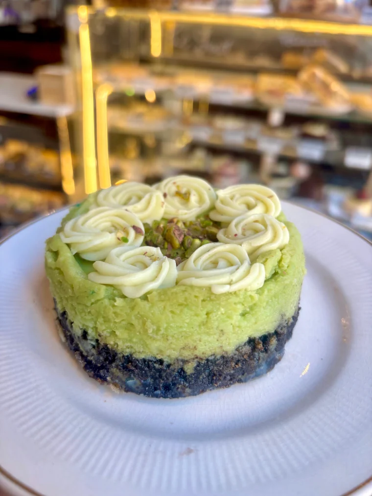 Key lime de pistacho con base de Oreo