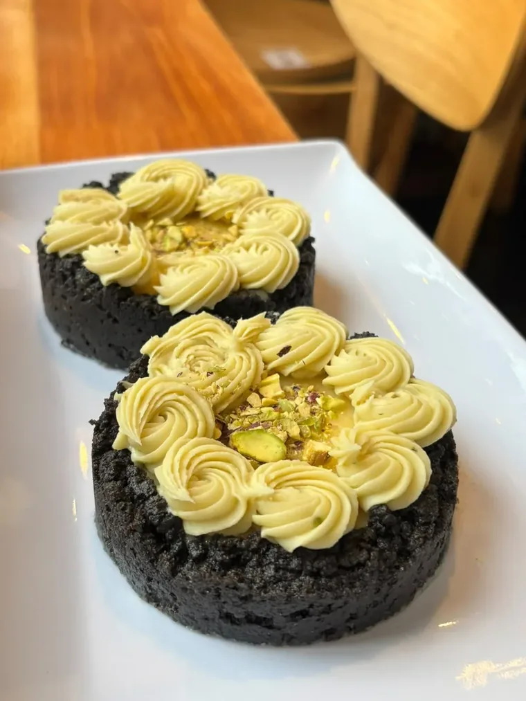 Key lime de pistacho con base de Oreo
